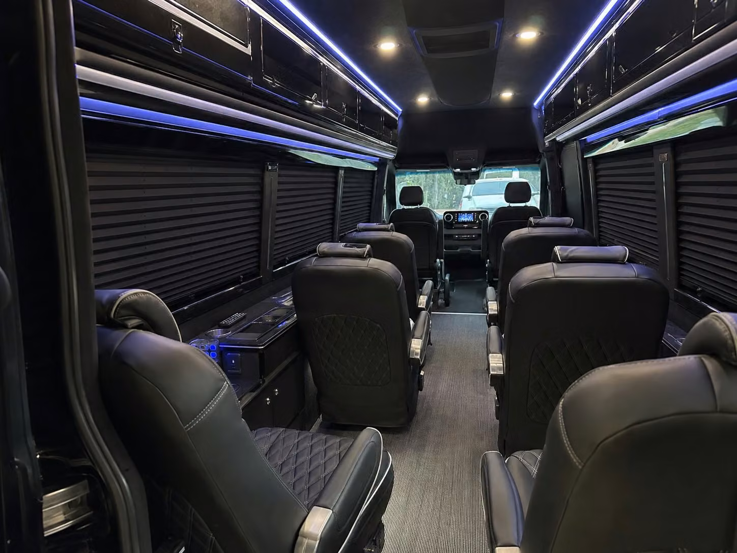 sprinter van with driver inside