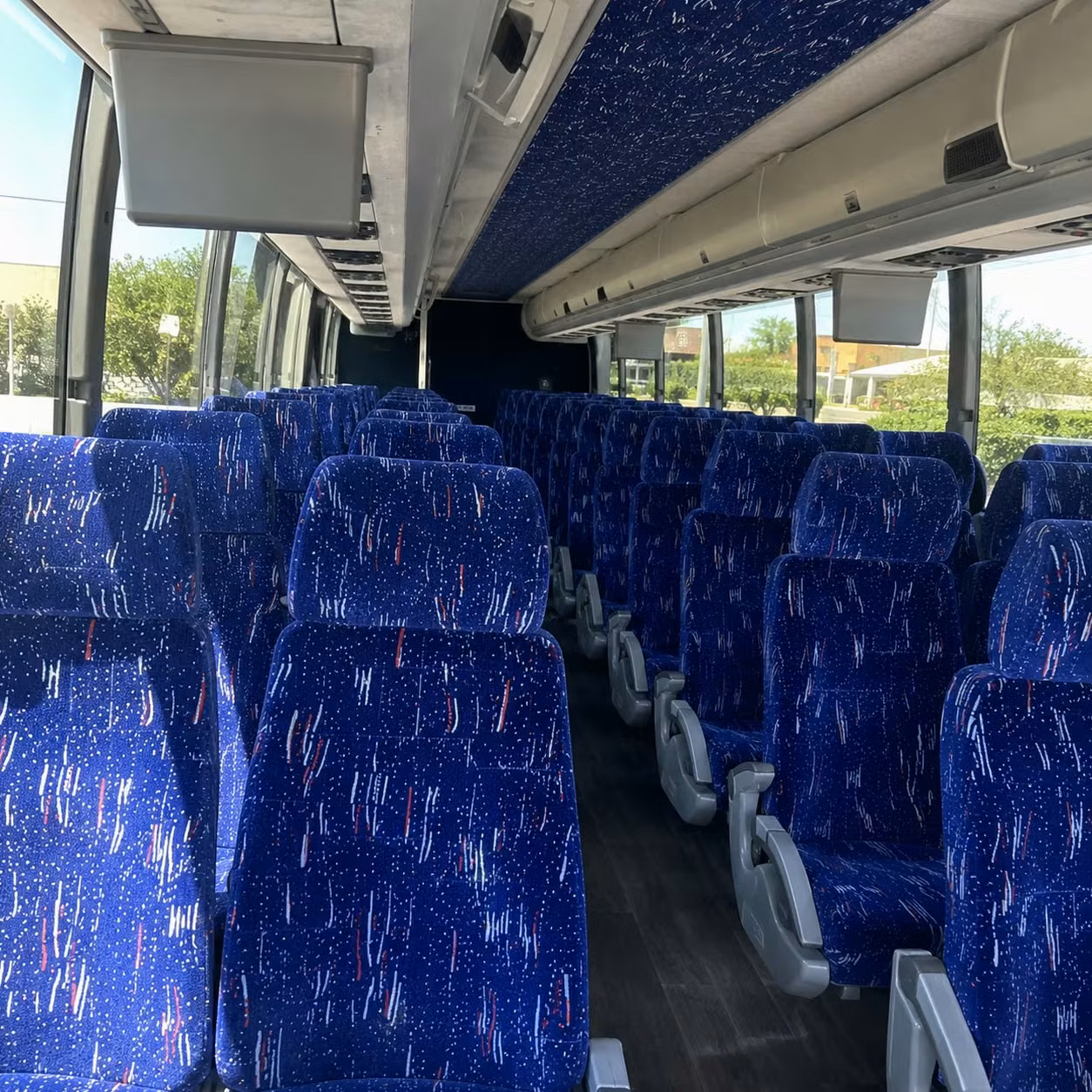 weston charter bus interior